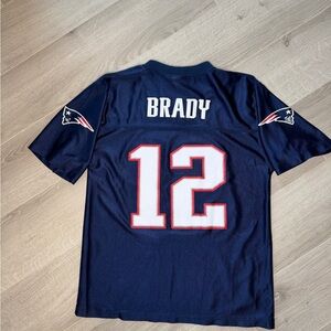 NFL Team Apparel Tom Brady #12 Patriots Jersey Boys L (14-16)